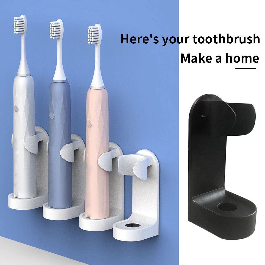 Electric Toothbrush Holder Wall-Mounted Traceless Stand Rack Toothbrush Organizer Space Saving Bathroom Accessories
