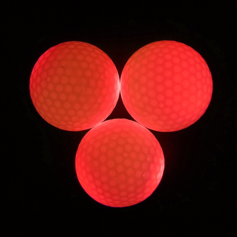 Bola de golfe luminosa de alta qualidade desgastar-resistente à noite escura esporte prática equipamentos de treinamento portátil led eletrônico bola de golfe