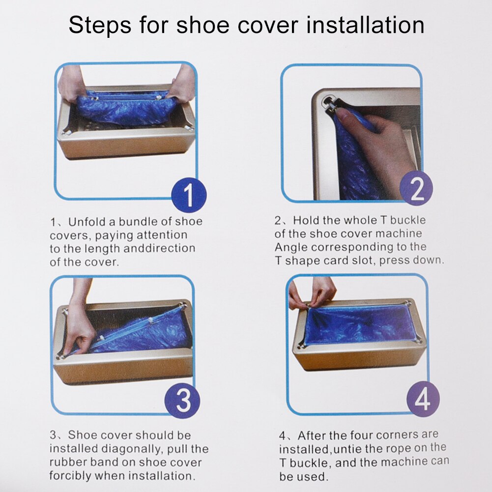 Automatic Shoes Cover Machine Household Stepping Disposable Shoe Film Machine Smart Shoe Cover Dispenser T Buckle Shoe Cover