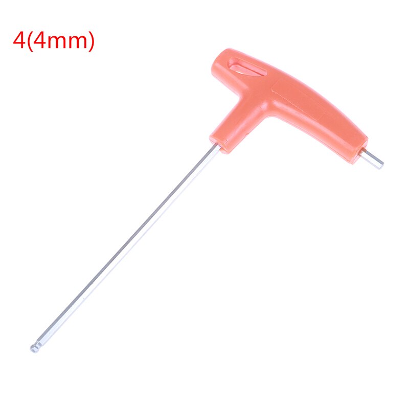 1Pc 2-10mm Metric T Shape Handle Allen Wrench Ball End Hex Key Long Arm: A4