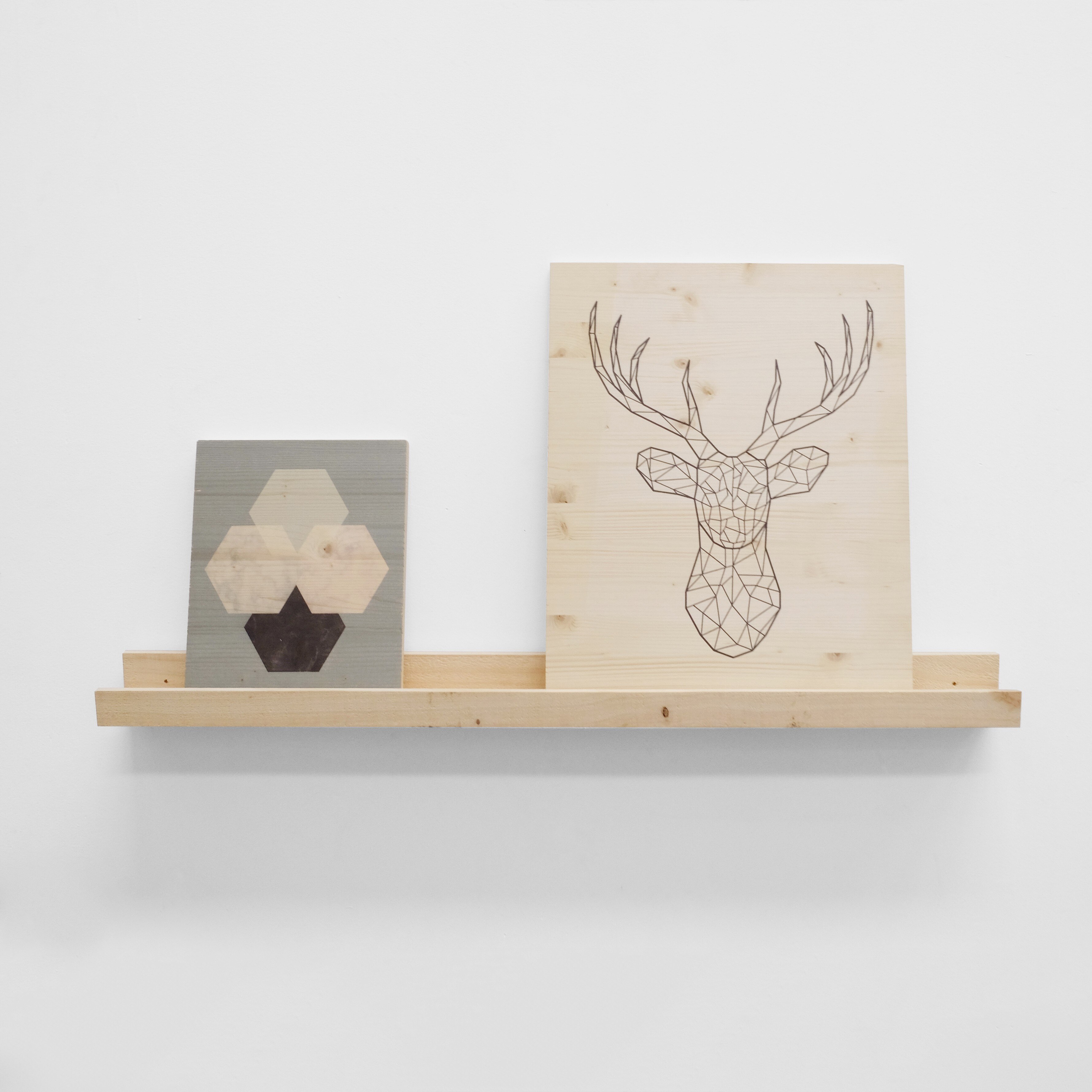Cabeceros Relax&Wood, Estanteria Duc Natural, 50x6x6 cm, natural, madera, decoracion, natural, hecho a mano