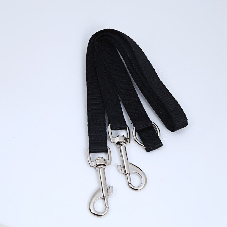 Dubbele Hondenriem Voor Twee Kleine Dogstangle Gratis Dual Leash Coupler Voor Wandelen En Training Twee Honden 6 Kleuren: balck