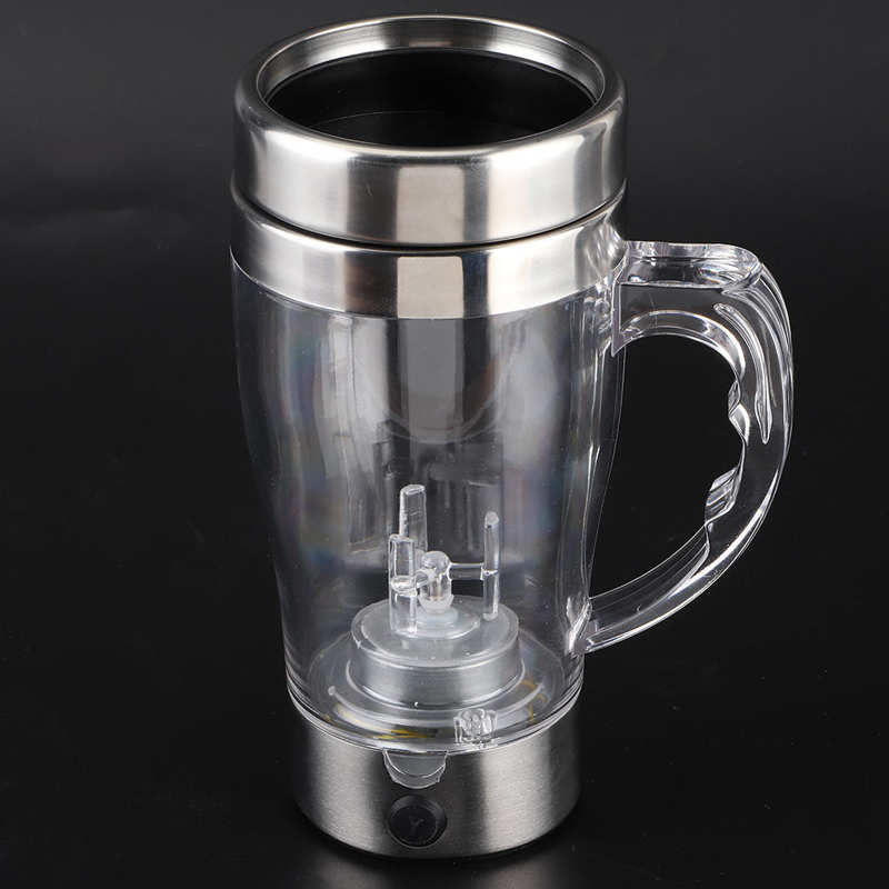 350ml Milkshake Blender Stainless Steel Automatic Coffee Mixing Cup Electric Coffee Self Stirring Cup Mixing Mug for Home Office