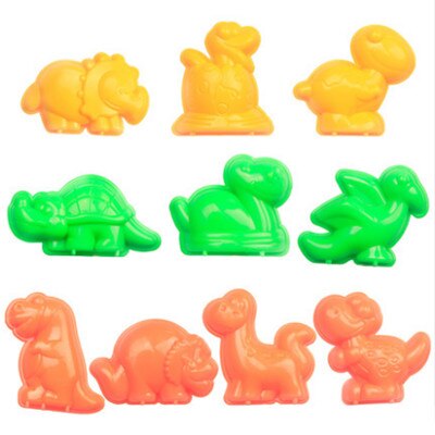 10 Sets Van Digitale Sterven Spelen Zand Outdoor Speelgoed Voor Childrensummer Zee Strand Speelgoed Baby Dune Zand Mold Gereedschap Sets verdikking Abs: 5