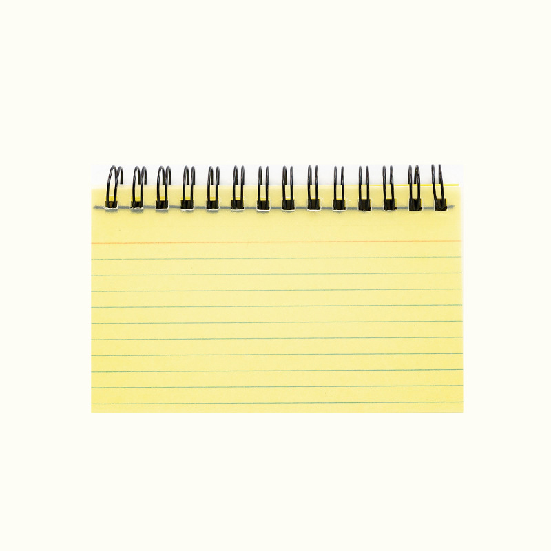 Horizontal Line Notebook Tearable Coil Book Cuaderno Journal Note Book Office Supplies Diary Libretas Stationery Notebooks: WHITE