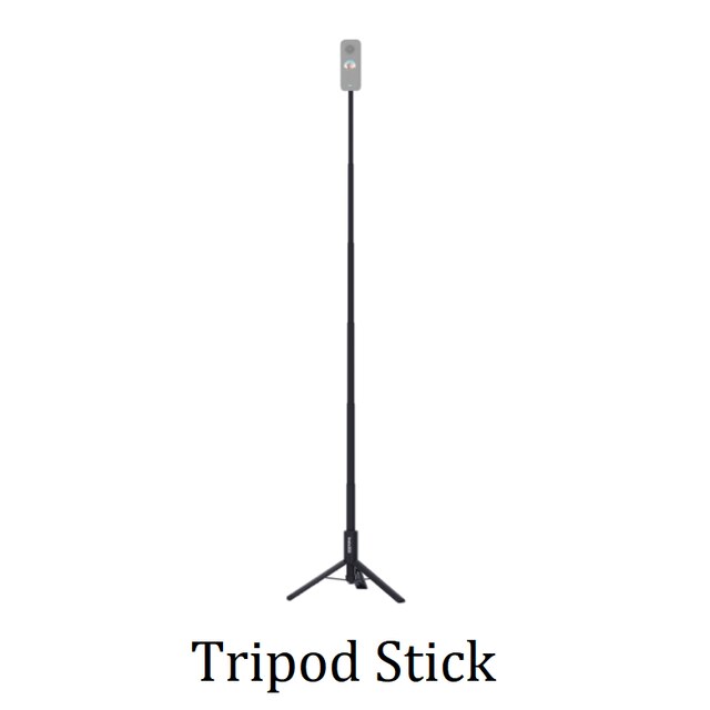 Insta360 ONE X2 Original Accessories Lens Guard/ Invisible Sticks/ Dive Case/ GPS Smart Remote/ Bullte Time For Insta 360 ONE X2: Tripod Stick