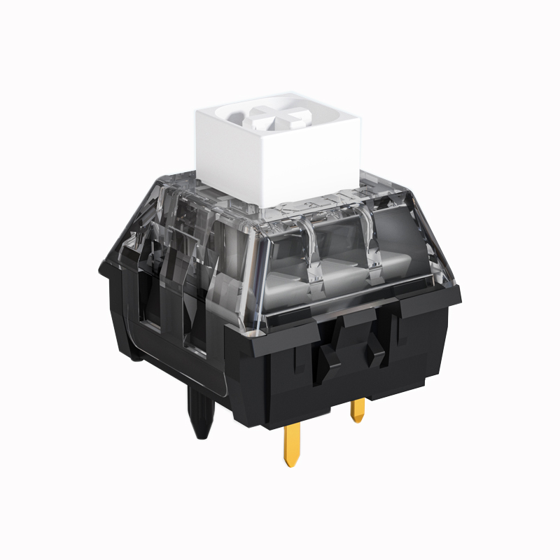Kailh BOX White V2 Switch 55g Click pré-lubrificado 5 pinos HotSwap Switches para teclado mecânico Mx extensões: MARROM