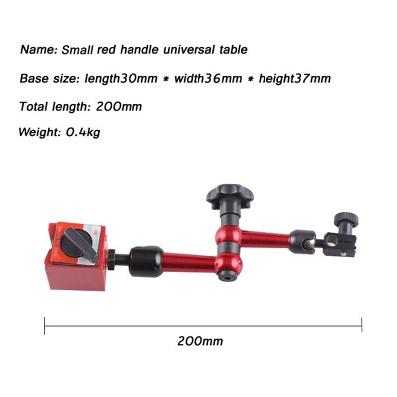 0-0.8mm 0.01mm lever table indicator table level gauge scale precision metric dovetail slot dial dial measuring instrument tool: Red