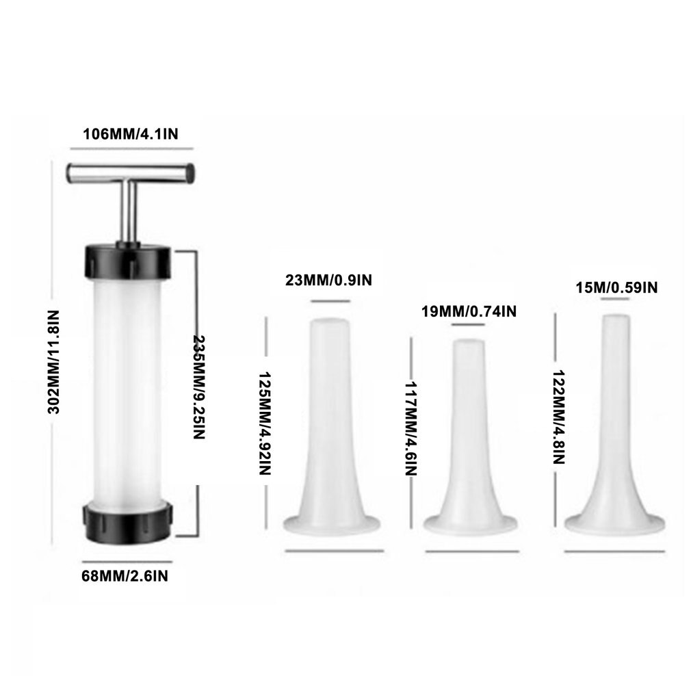 Worst Stuffer Zelfgemaakte Vlees Spuit Worst Gereedschap Worst Vuller Worst Vullen Tool Keukengerei Handvat Type