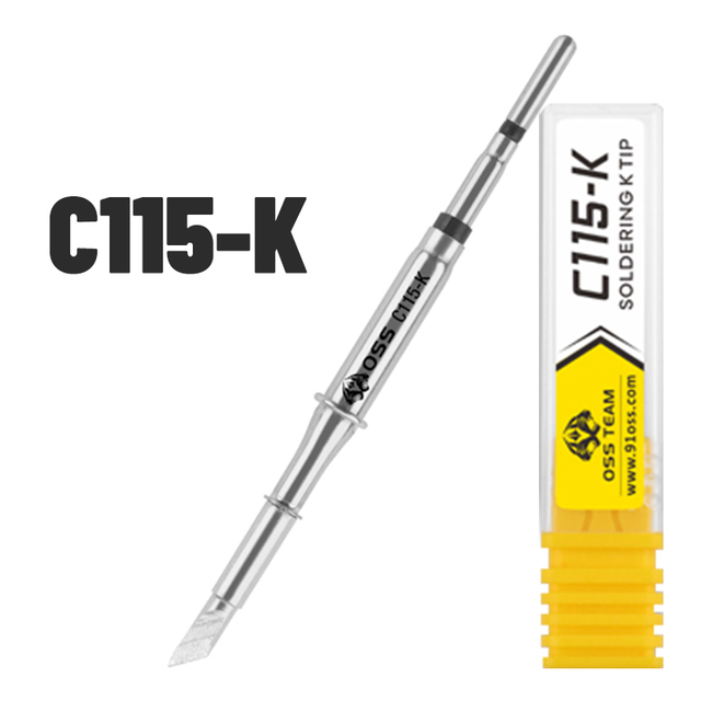 OSS Tips C245 C210 C115 Universal C245 C210 C115 Soldering Iron Cmpatible SUGUN Maant GVM OSS PPD Soldering Station Handle: WHITE