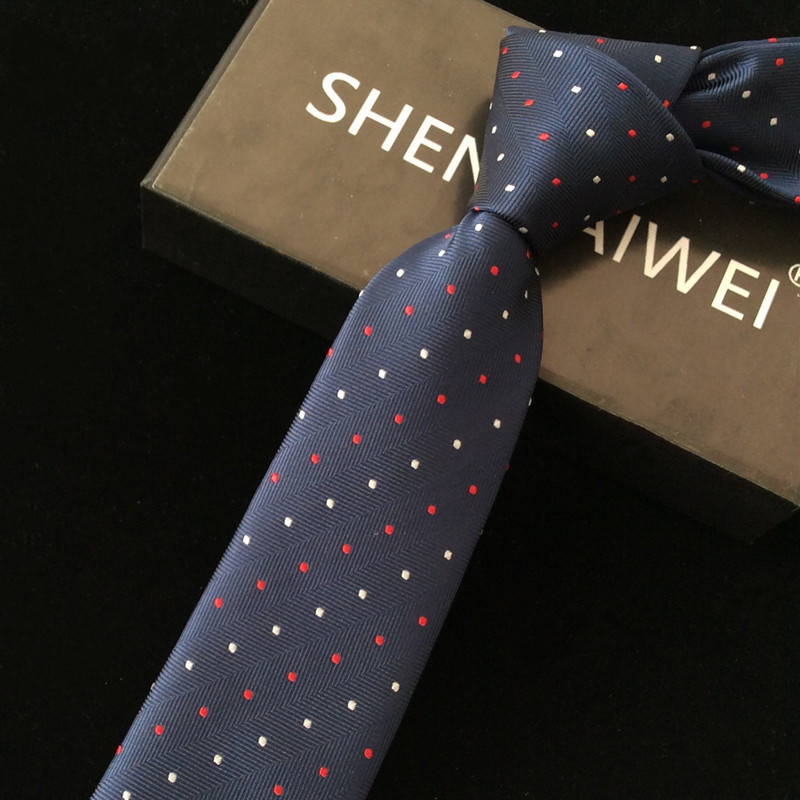 Neue 6CM Roten Streifen Hals Binden Hochzeit Blumen- Gravata Schlank Krawatten Für Männer Krawatten Punkt Mann zubehör: 4