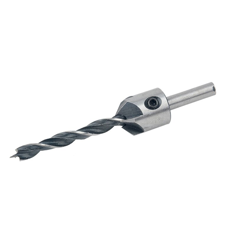 4 sztuk zestaw wiertło rozwiercające drewna HCS 5 flet wiertła rozwiertak stolarski obróbki drewna faza koniec frezowanie narzędzie robić drewna 3mm-6mm