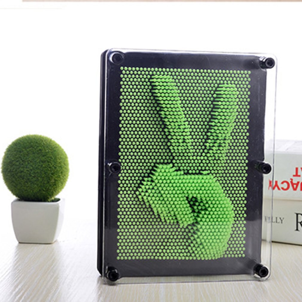 3D Clone Vorm Pin Art Shoumo Kleurrijke Naald Kind Krijgen Gezicht Palm Model 3D Clone Pin Art Plastic Speelgoed Grappig game Pinart: Default Title