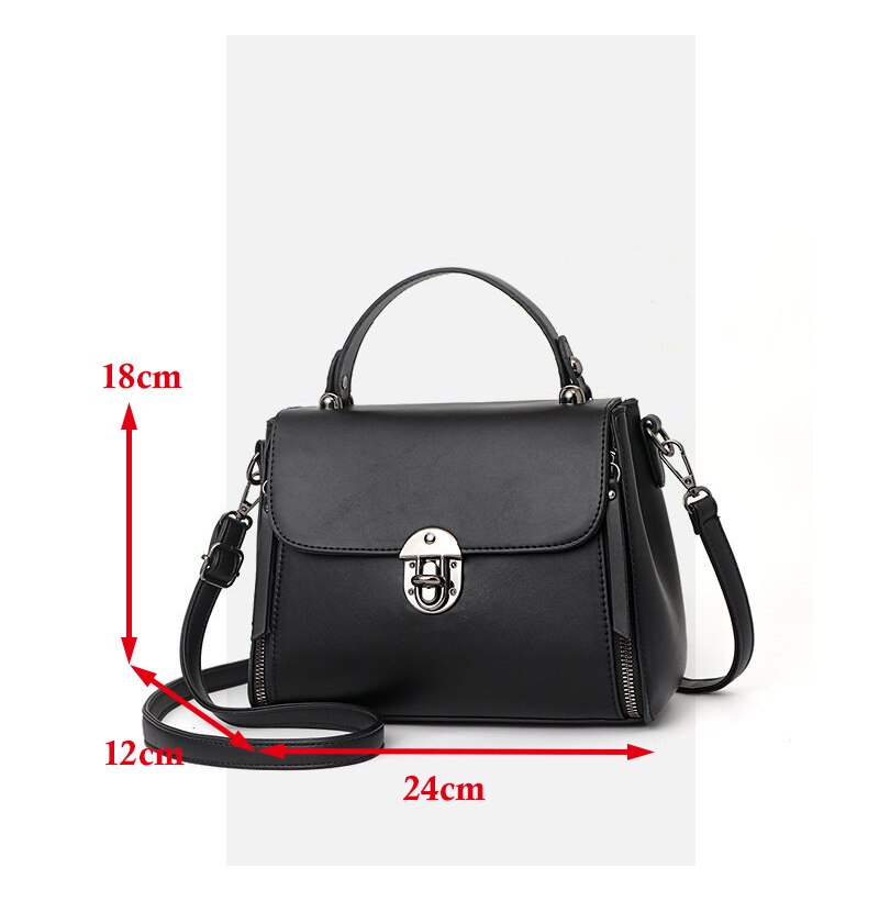 Luxe Dames Schoudertassen Leuke Type Pu Meisjes Diagonaal Tas Casual Mode Kleine Vierkante tassen: Black