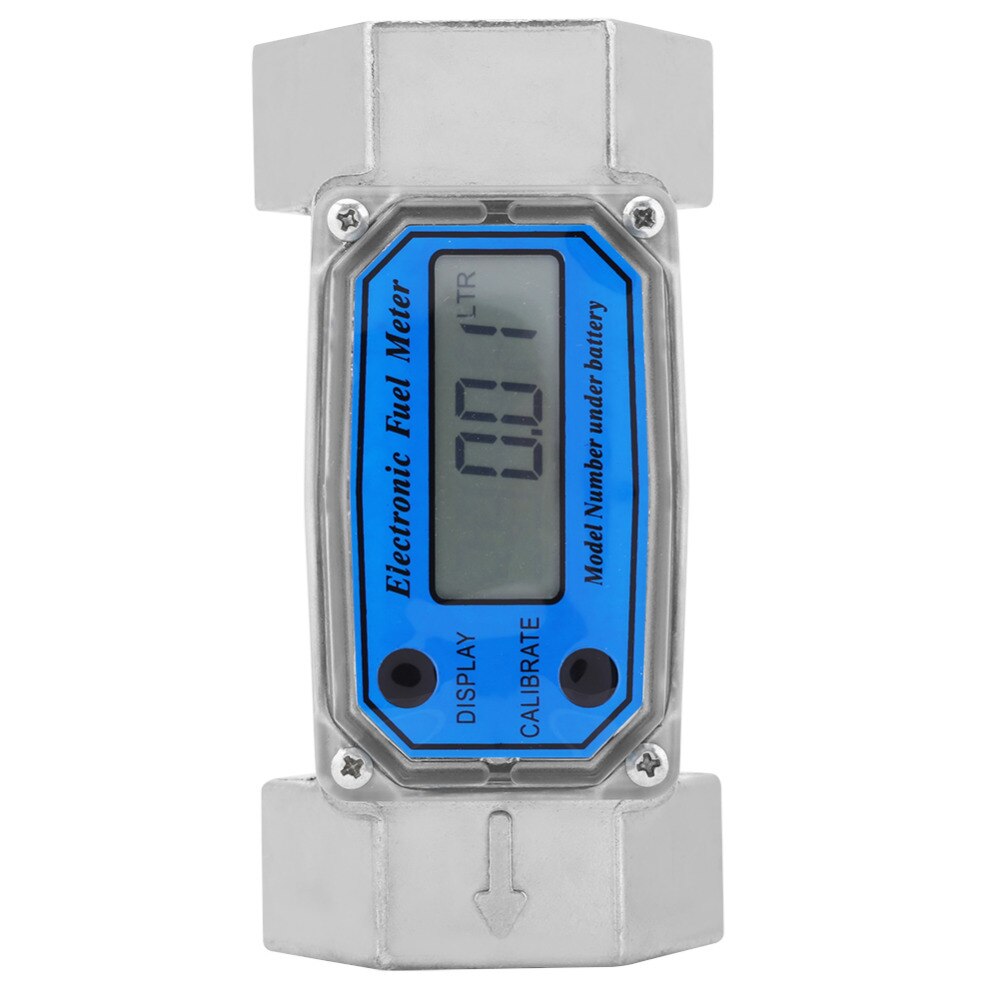 15-120L/Min Digital Meter Diesel Fuel Meter 1.5inch NPT Blue Electronic Meter