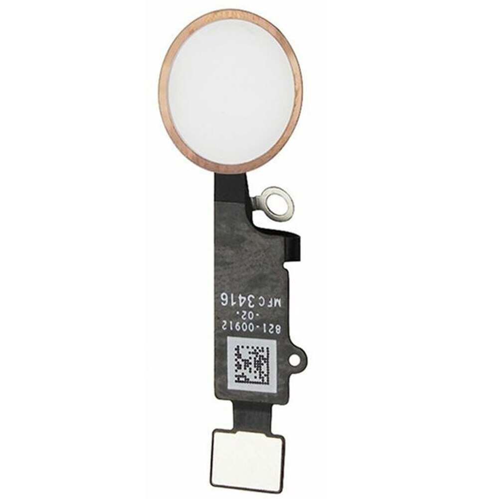Flexkabel mobiele telefoon onderdeel complete vervanging reparatie sleutel pakking elektron home knop montage duurzaam reserveonderdeel voor iphone 7/8: Roségoud