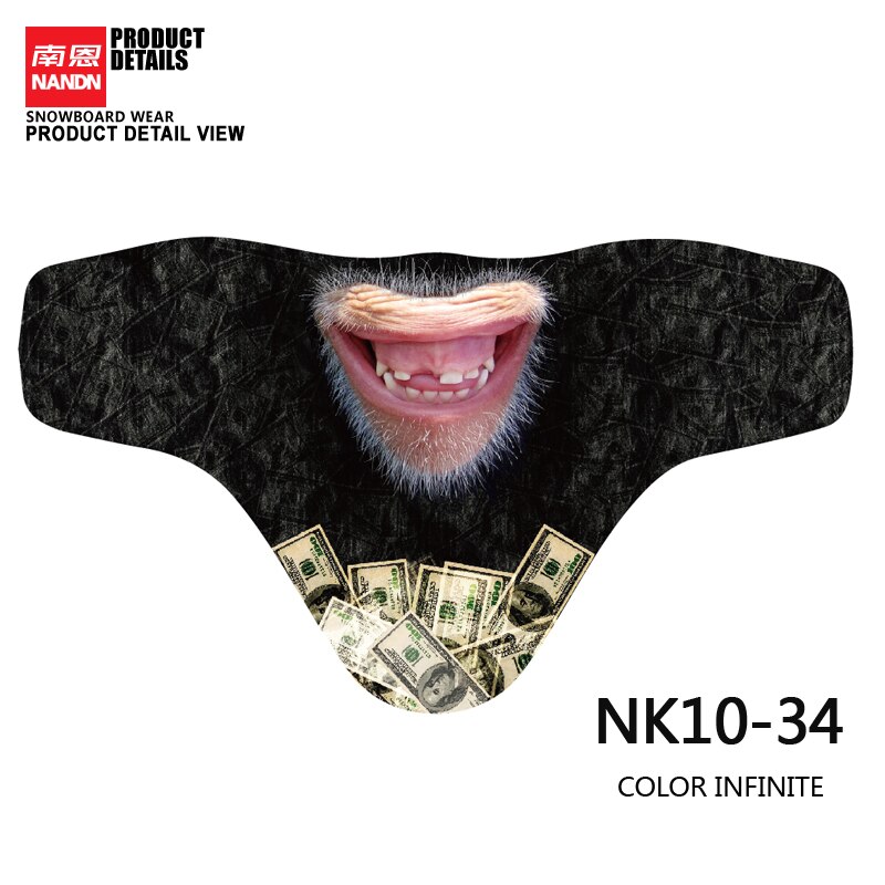 Kreatywny wiatroszczelna odkryty polar termiczna chustka pół twarzy szalik ochrona UV maska narciarska szyi cieplej pokrywa zima Snood Unisex: NK10-34