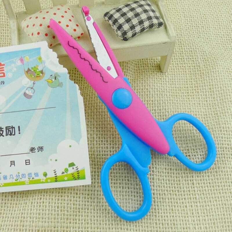 1pcs DIY Craft Scissors Wave Edge Craft School Scissors for Paper Border Cutter Scrapbooking Handmade Kids Artwork Card