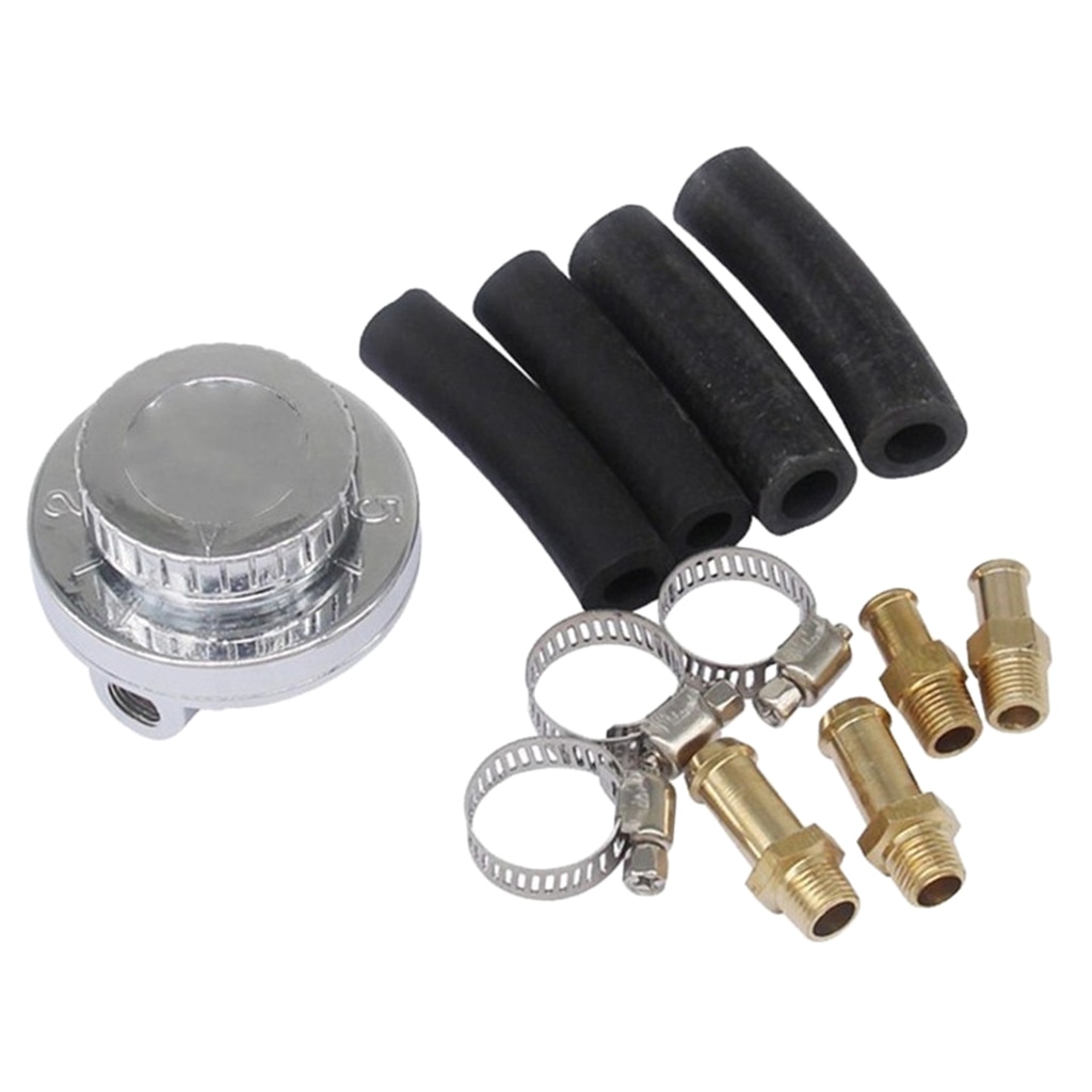 1-5 PSI Fuel Pressure Regulator Valve 8mm 10mm Tail For Carburettor