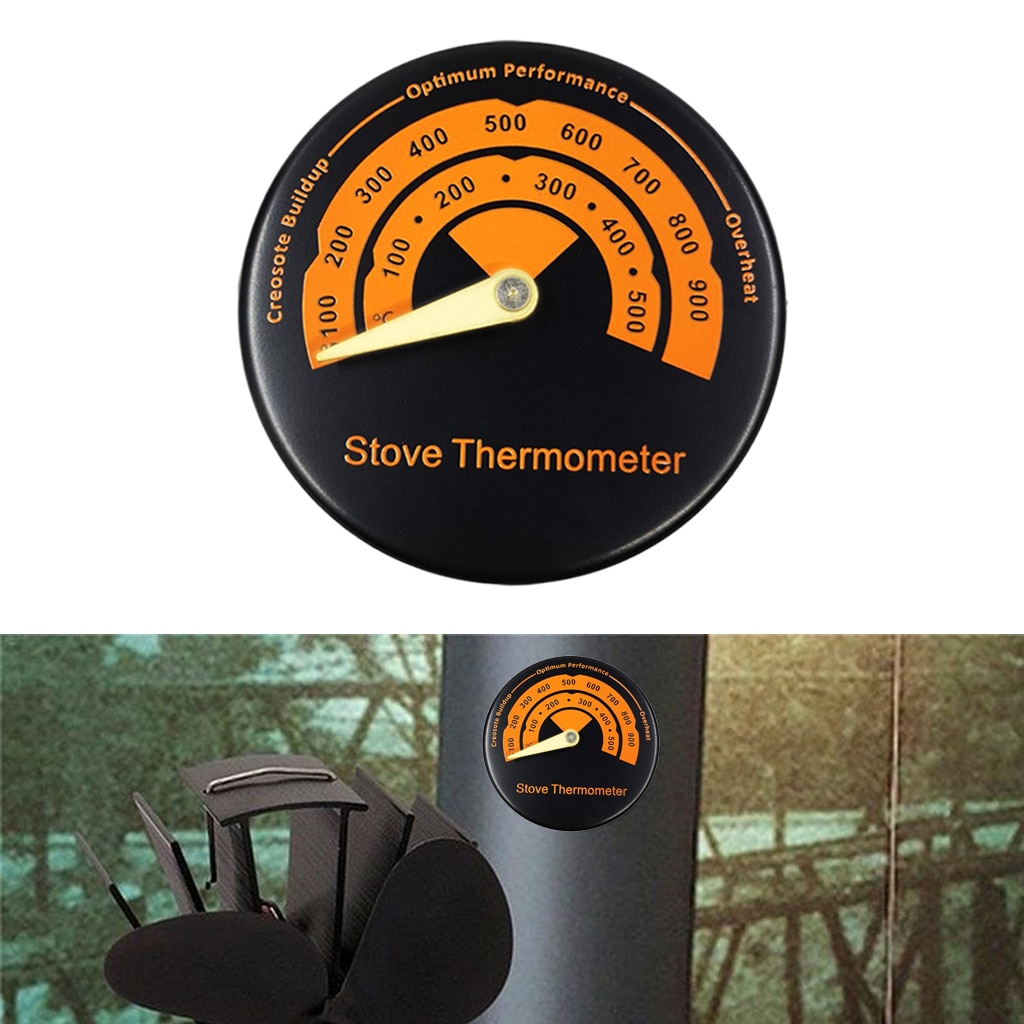 Oven Thermometer Magnetische Log Brander Haard Temperatuur Monitor Meter