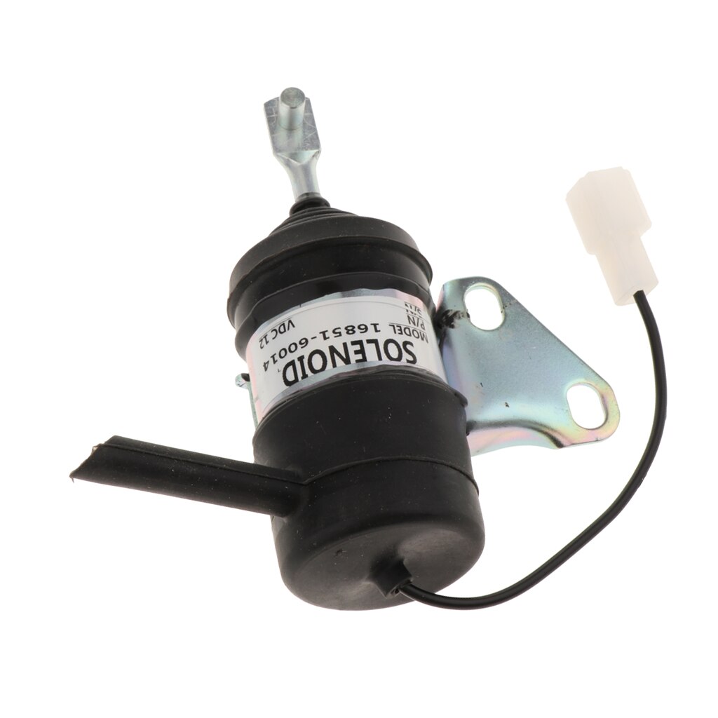 12V Fuel Shutdown Solenoid Cut Off Solenoid for Kubota Mower Tractor Excavator RTV, Aftermarket Parts
