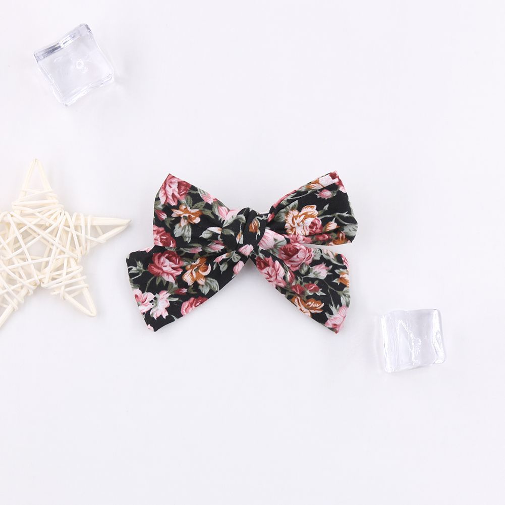 8 unids/lote bebé pinza para el pelo con lazo para niñas algodón accesorios de pelo para niño playa Clips laterales niños mariposa broches niño sombreros