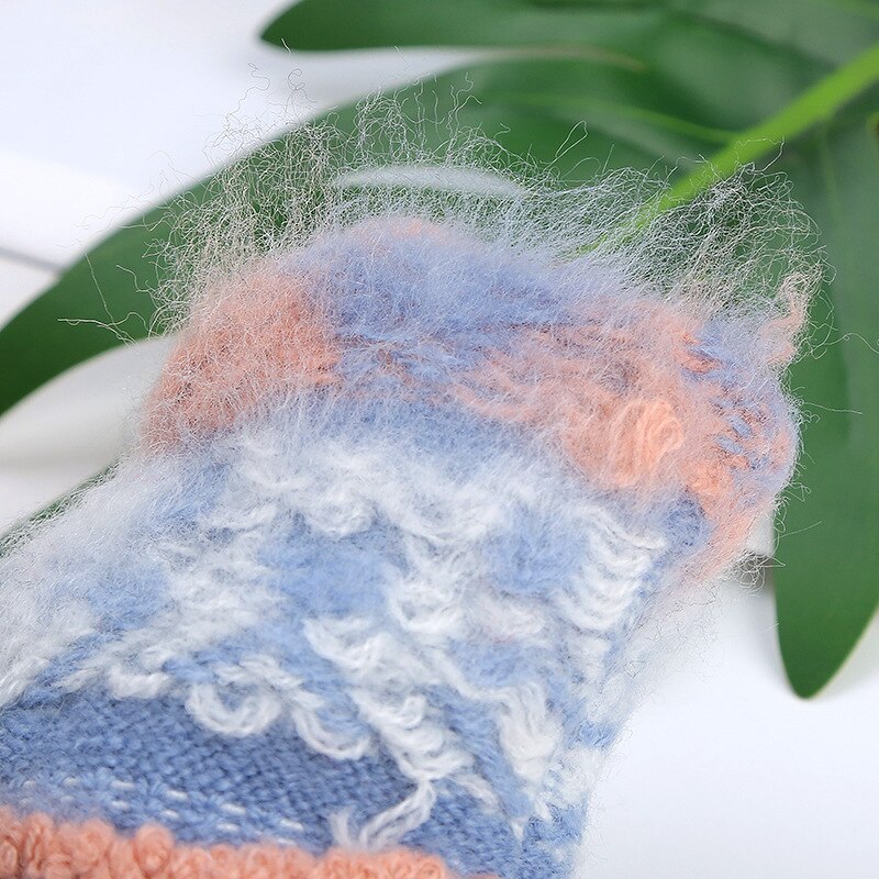 Winter Baby Meisjes Jongens Wanten Gebreide Warme Fluwelen Dikker Zachte Elastische Leuke Cartoon Kat Handschoenen Peuters Outdoor Voor Kind Kids