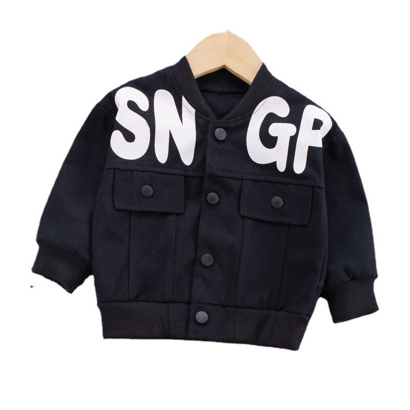 Jungen Baseball-Shirt strickjacke jungen frühling kleid einreihige Geschmack knapp lange-ärmeln jacke mit ein lässig
