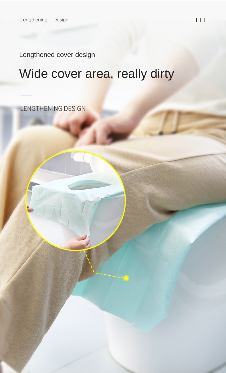 Disposable Toilet Mat Women&#39;s Travel Paste Toilet Portable Maternal Travel Toilet Toilet Seat Cover Cushion Paper