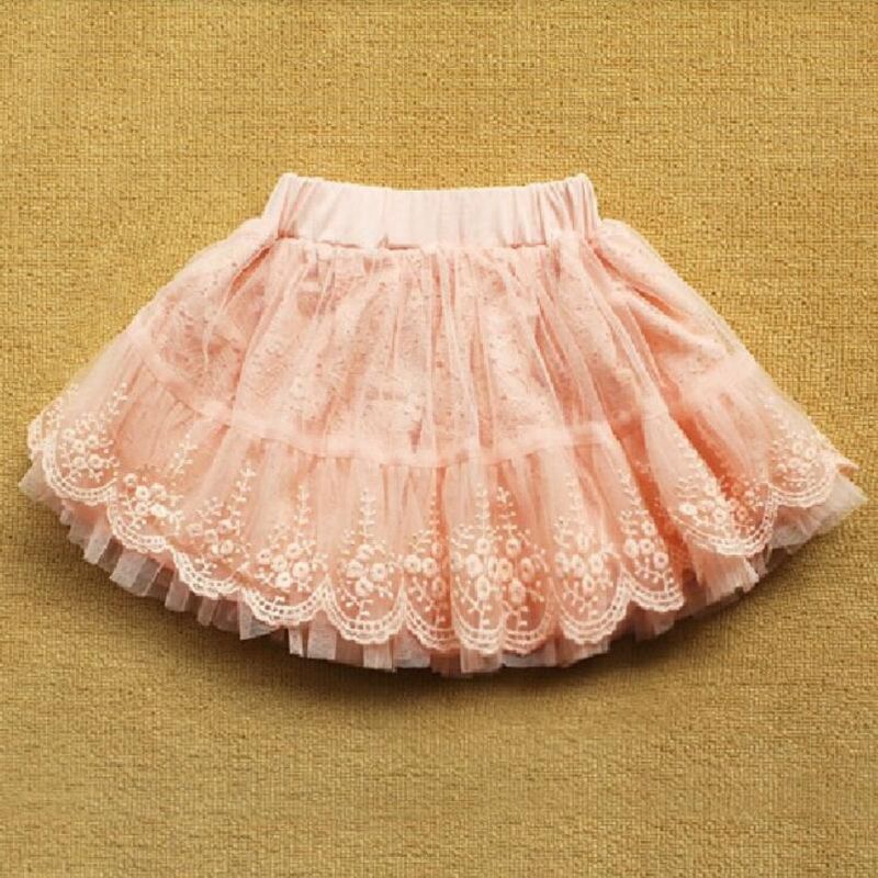 Børn lyserøde nederdele børn baby pige tyl tutus fest dans sløjfe kage tutu nederdele piger prinsesse blonde nederdel  jw3027