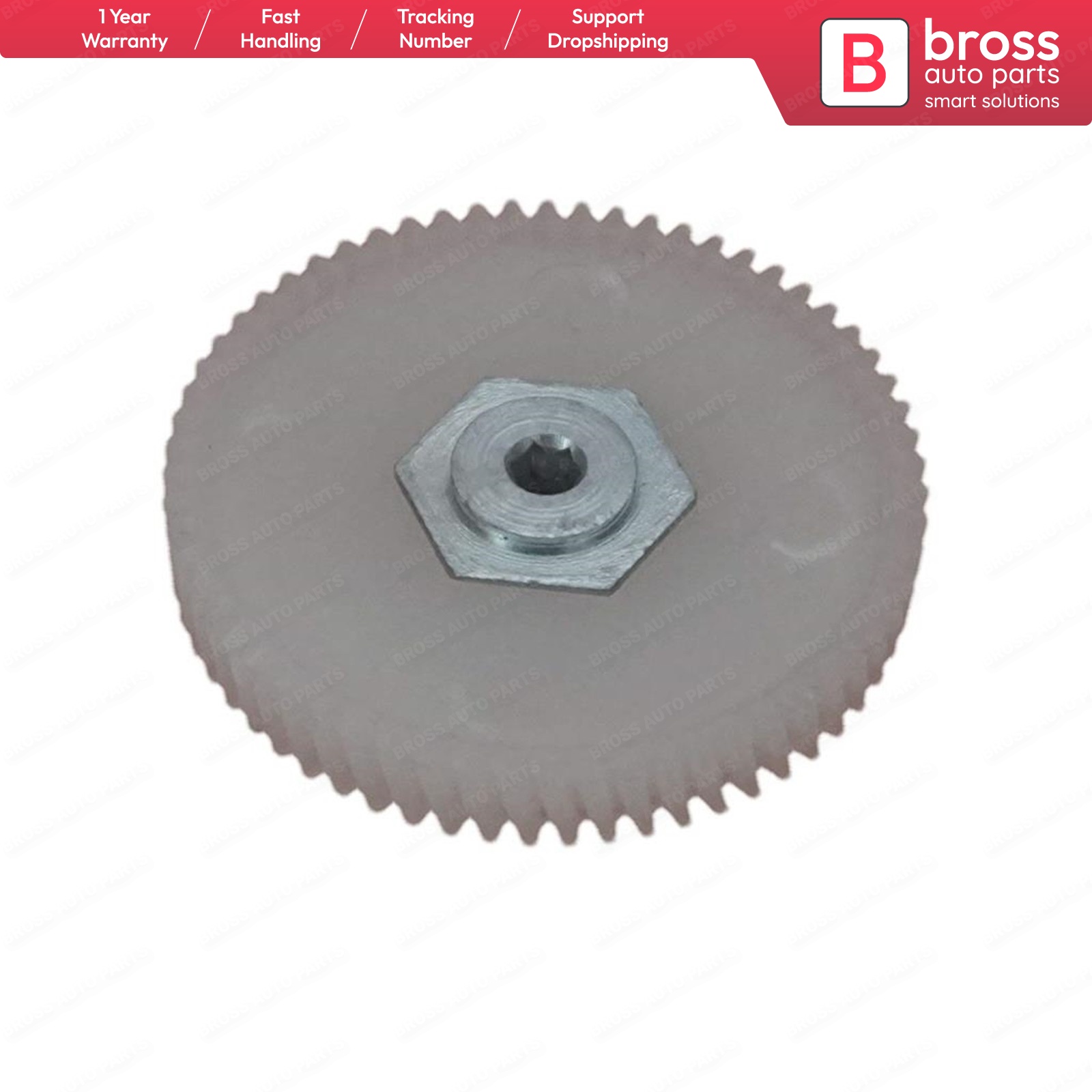 Engranaje de reparación de Motor de techo solar panorámico Bross BSR518 con eje para Mini Cooper 2007 54103448675, 54103428921, 54109809776