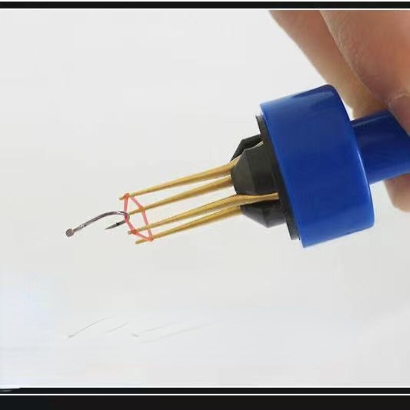 Red worm baiting device rubber band earthworm live bait clip fast binding device fishing accessories fishing gear supplies