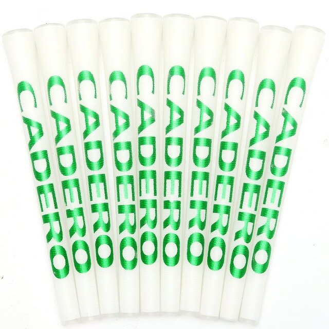 CADERO Kristall 10 Teile/los Standard Golf Griffe 10 Farben Erhältlich Wahl Mit Weichen Material: Weiß-Grün
