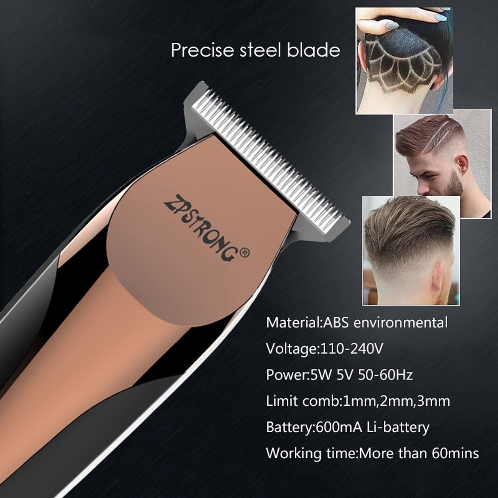 Hair Clipper Electric Hair Trimmer 0.1mm Hair Cutting Machine Beard Trimmer Haircut Machine Rechargeable Haircliper