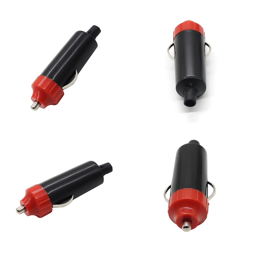 4 Pieces 12V Universal Male Car Lighter Socket Plug Connector Adaptor