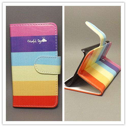 Butterfly Flower Flag Wallet Flip Stand Book Cover Case For LG K3 LTE K100DS K100 4G LTE: 1