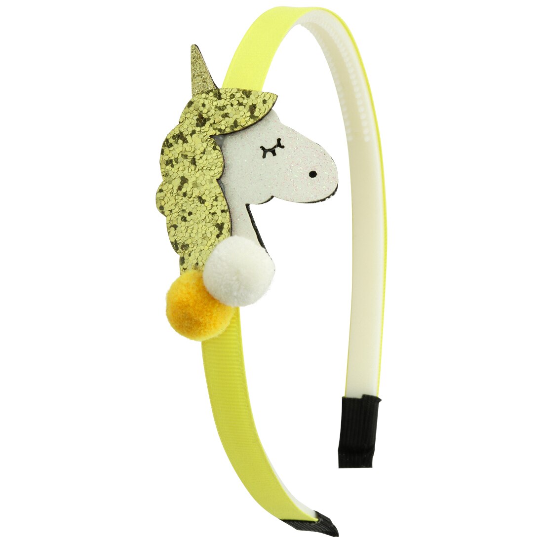 Diadema de unicornio brillante XIMA, 1 pieza, diadema de plástico para niñas, accesorios para el cabello para niños, horquillas de unicornio para el cabello, suministros para fiestas: 7