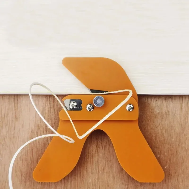 Trimming Blade Arc Straight Edge Banding Strip Scraper Board 2 in1 PVC Manual Edge Trimmer Deburring Woodworking Tool