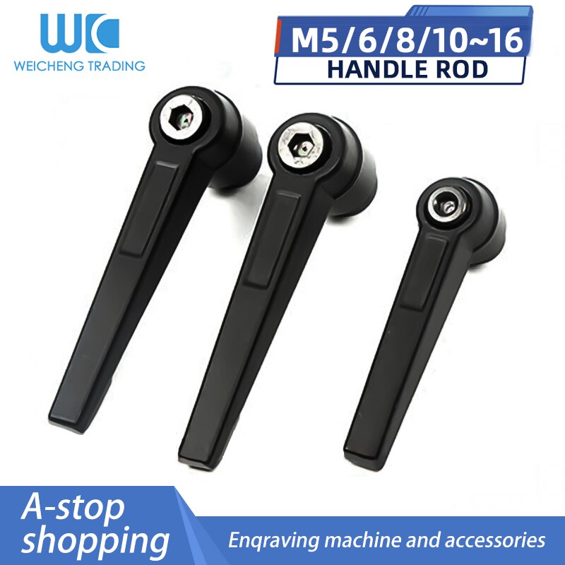 1pc M5 M6 M8 M10 M12 M16 Adjustable Handle Lever Clamping Handles fmale Thread Metal Knob nut Machinery Tools