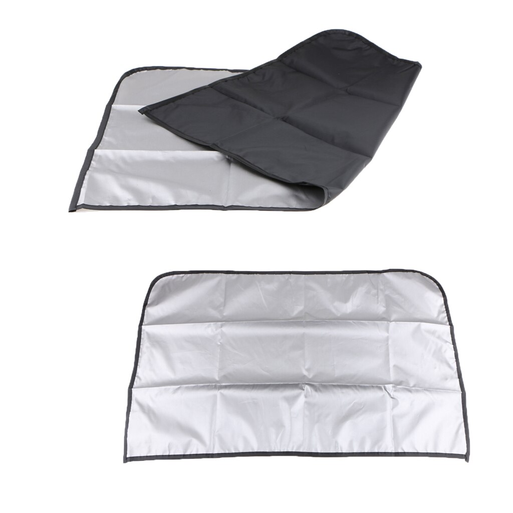 Cortinas ligeras para ventana de coche, cubierta de vinilo + lámina plateada, 1 par