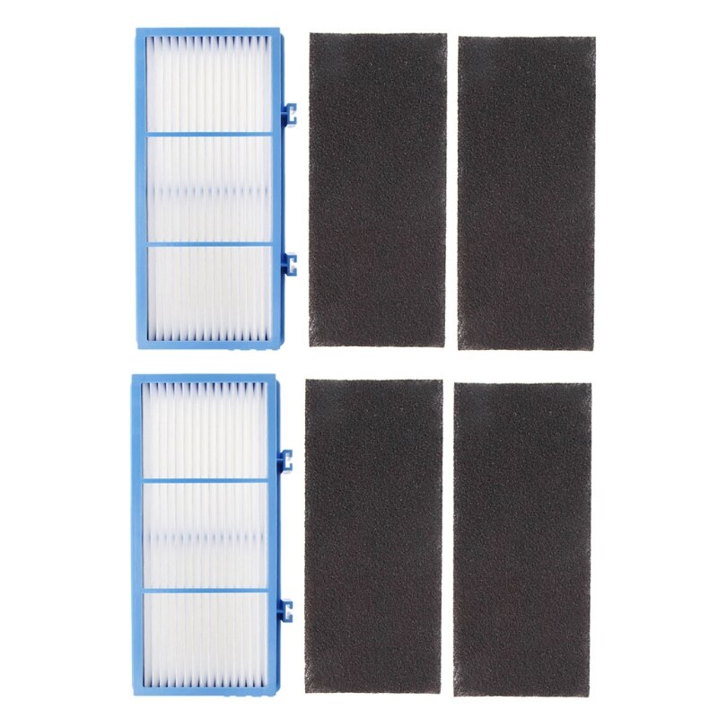 2 HEPA Filter and 4 Carbon Booster Filters for Holmes AER1 Type Total Air Filter