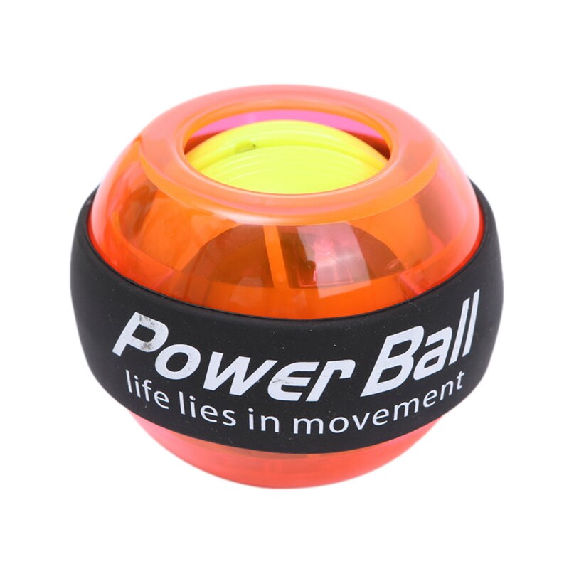 LED Wrist ball Trainer Relax Gyroscope Ball Muscle Power Ball Gyro Arm Exerciser Machine Gym Fitness Equipment: Orange