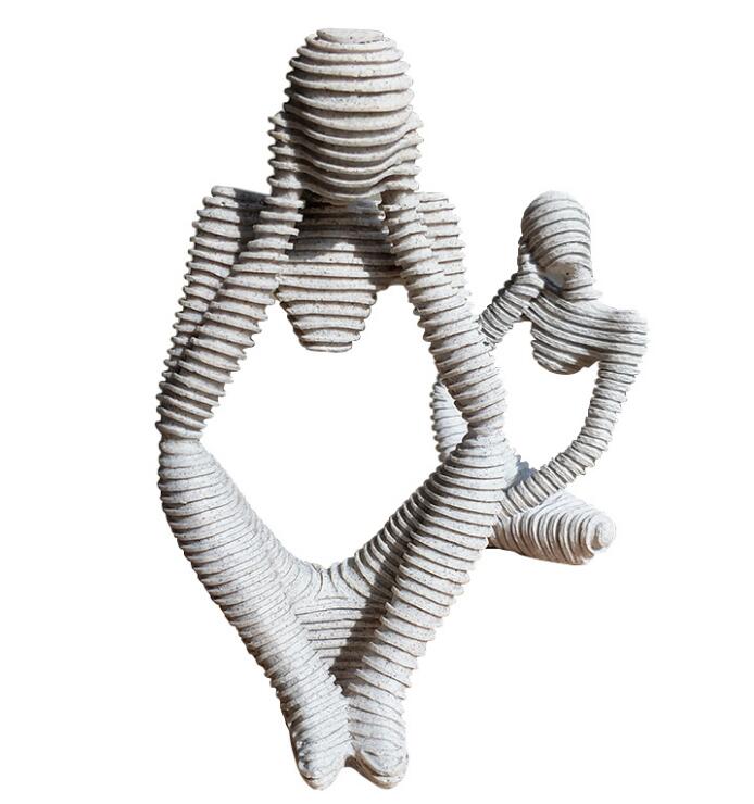 [MGT] Abstract Character Decoration North European Home Ornament Drawing Room Office Sandstone Decor statue Sculpture