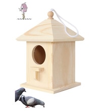 Wooden Nesting Nest Box Bird House Small Wild Birds Blue Tit Robin Sparrow Garde Wooden Birdhouse Solid Wood Wooden Birdhouse