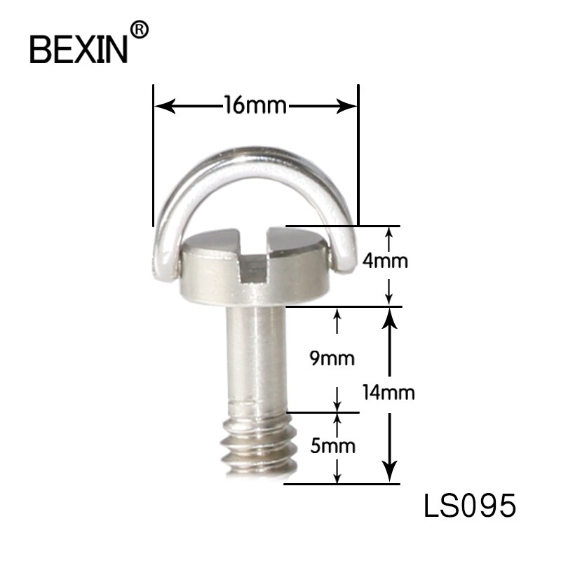 D Ring Schroef Camera Plaat Mount 1/4 "Inch Quick Release Schroef Voor De Camera Voor Camera Accessoires Adapter