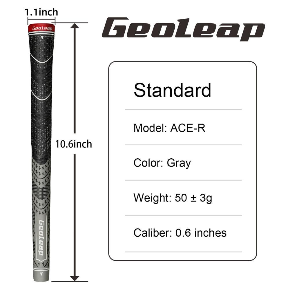 Geoleap golfgreb 13 stk / parti, rygrib ， multi sammensatte hybrid golfkølle greb, standard , 7 farve. fress: Grå-standard