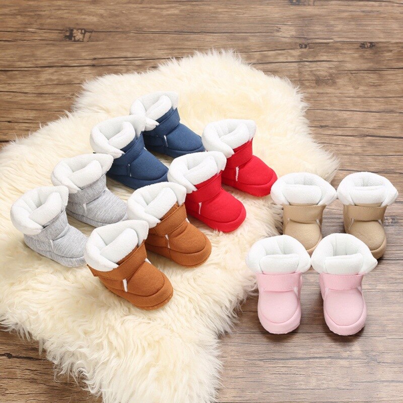 Baby Girls Boys Shoes of Winter Thicken Cotton Soft Sole Bootie Shoes Winter Boot Shoes Frist Walking Shoe