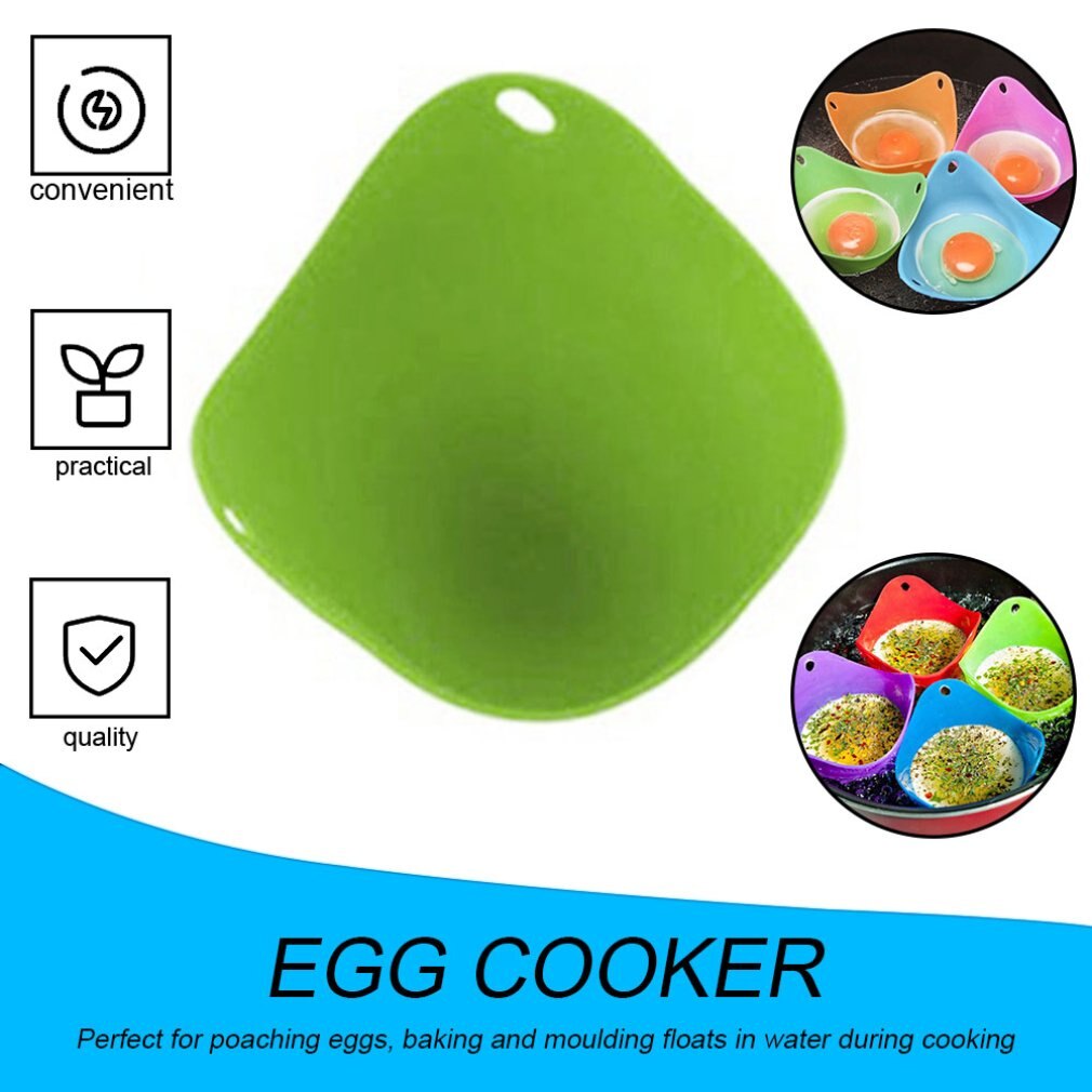 Safety Silicone Egg Cooker Poach kitchen Helpers Easy Cookware Mold Pods Pancake Tool Cook Form for Fried Eggs Baking Egg Cooker