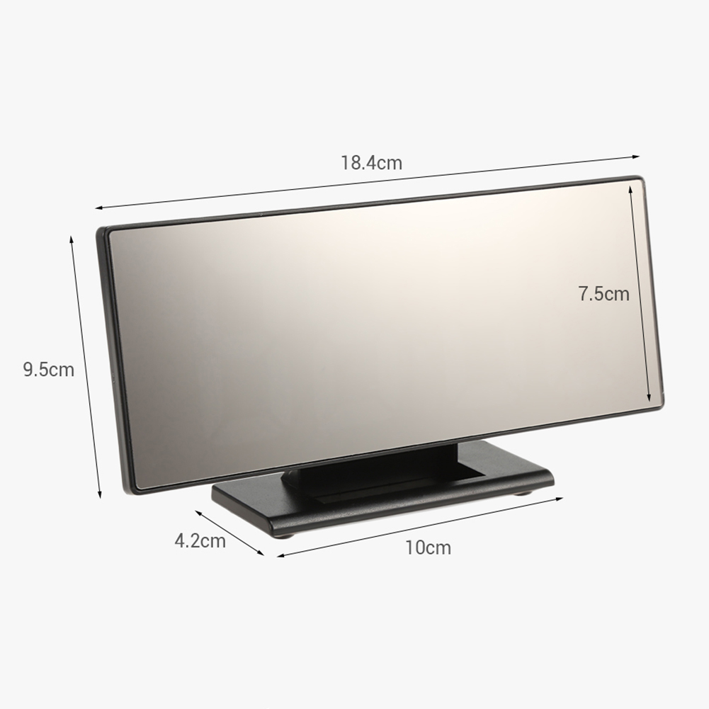 Alarm Clock Digital Big LED Screen Mirror Mute Time Display Alarm Clock Desk Table Timepiece Multifunctional Makeup Mirror Watch