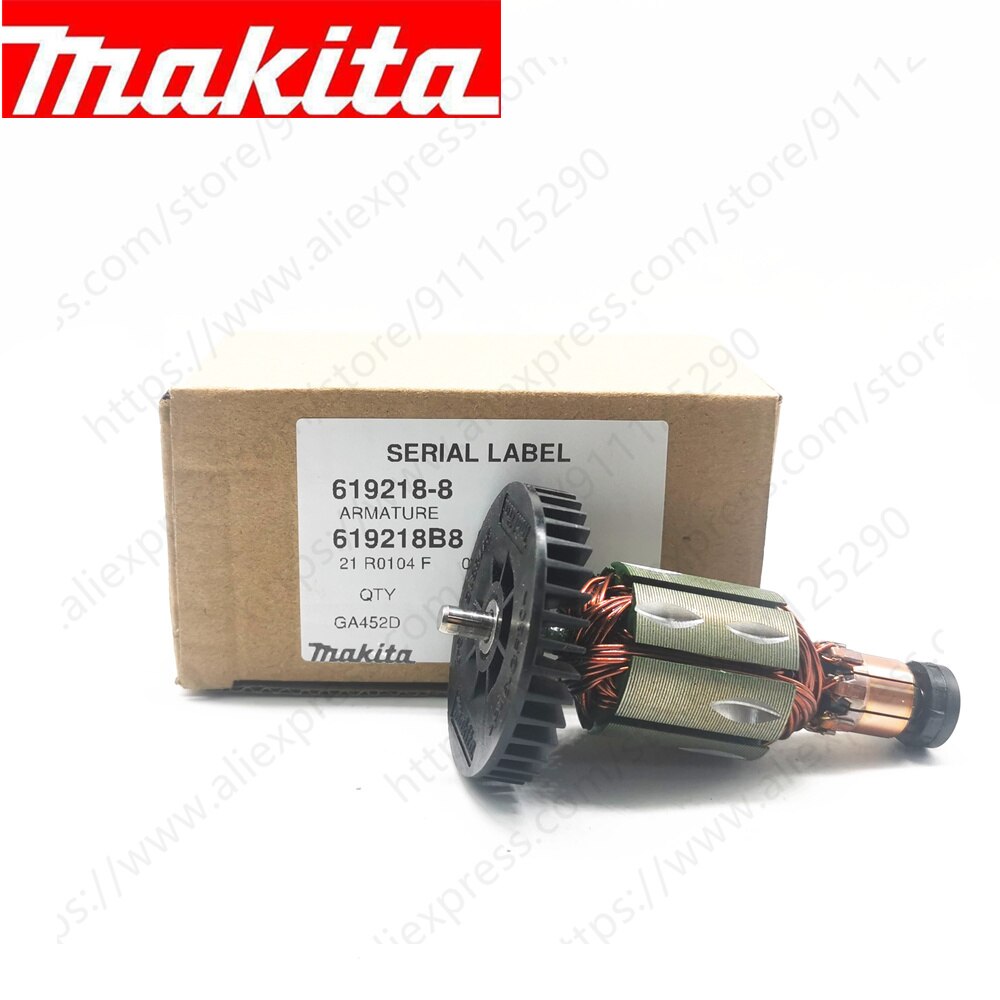 Rotor à Armature pour MAKITA, pour modèles DGA402, DGA452, BGA452, 619218 à 8